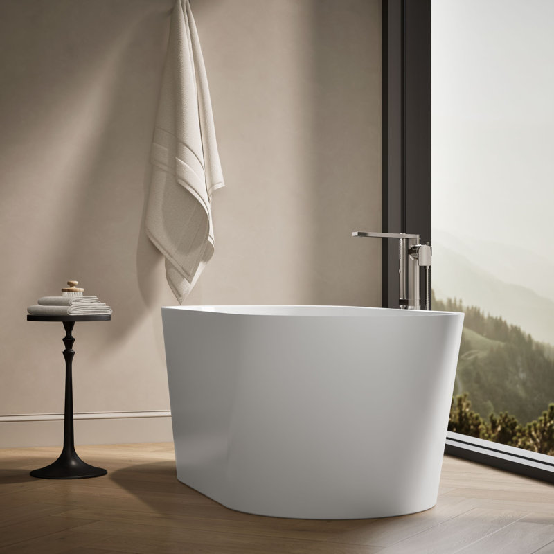 Kohler Evok 66 In. X 30 In. Freestanding Bath With Center Toe-Tap